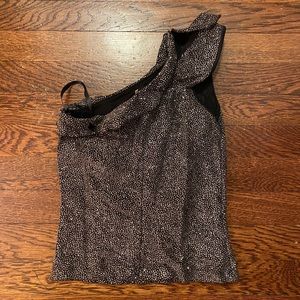 SEXY One Shoulder Bebe Crop Top